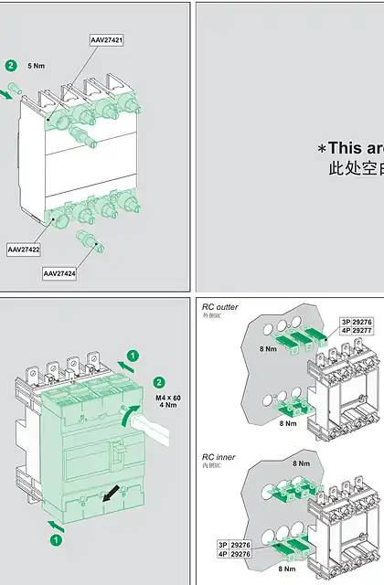 schneider施耐德EasyPact EZD160-250 leaflet-back page
